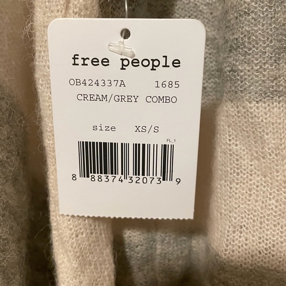 NWT Free People Lafayette Stripe Mock - Tunic Poncho /Dress size XS/S Oversized - Picture 5 of 5